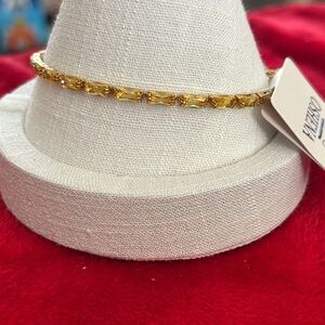 Oshena Gold gemstone tennis beachwear Bracelet